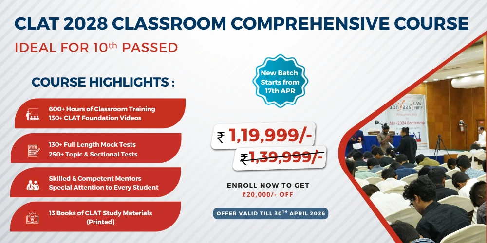 CLAT Classroom Comprehensive Course