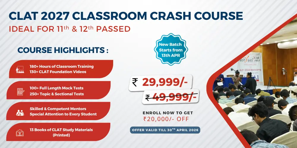 CLAT Classroom Crash Course